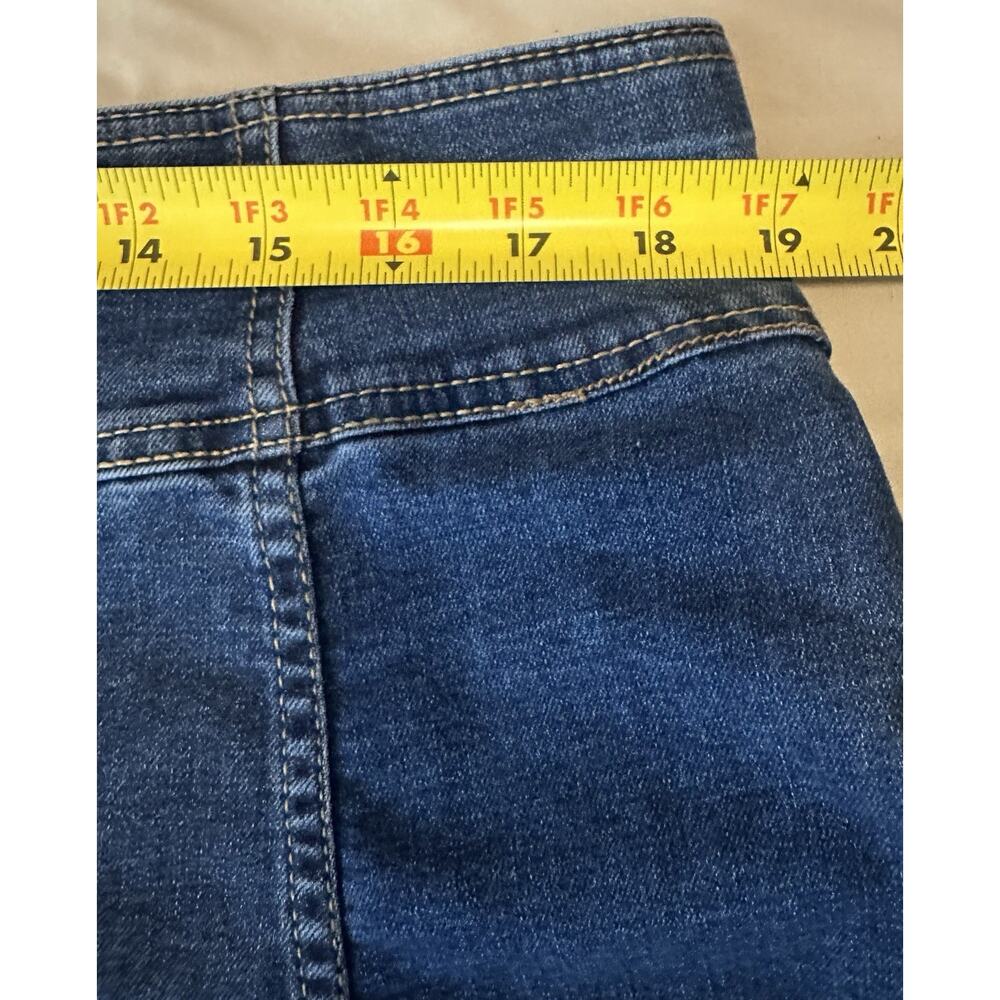 Women’s Plus Draper James Button Front Denim Pleated Mini Skirt Size 16 - Picture 4 of 9